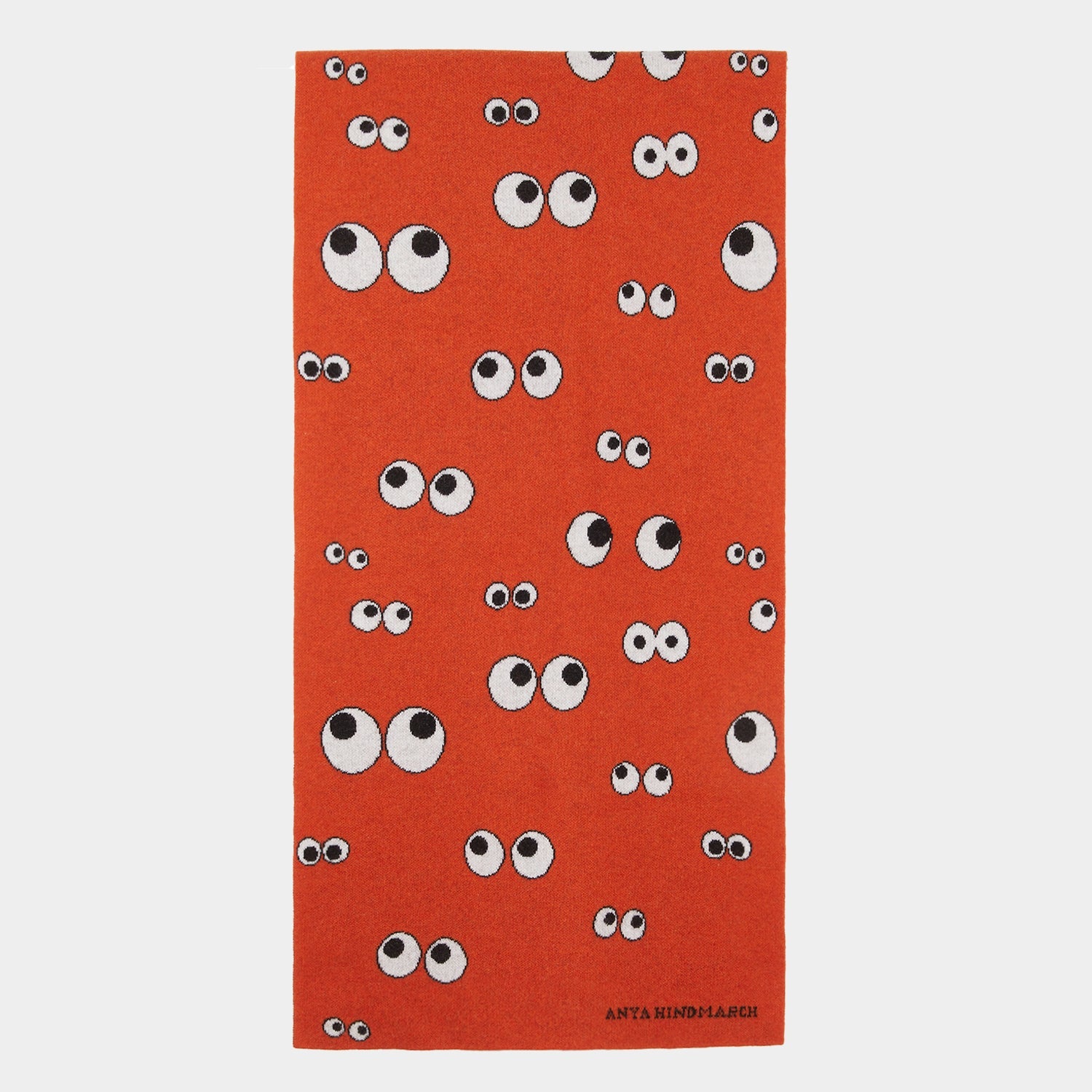 All Over Eyes Scarf -

                  
                    Lambswool in Dark Clementine -
                  

                  Anya Hindmarch EU
