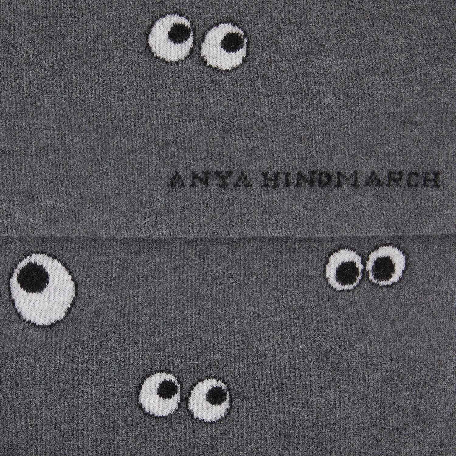 All Over Eyes Scarf -

                  
                    Lambswool in Dark Slate -
                  

                  Anya Hindmarch EU
