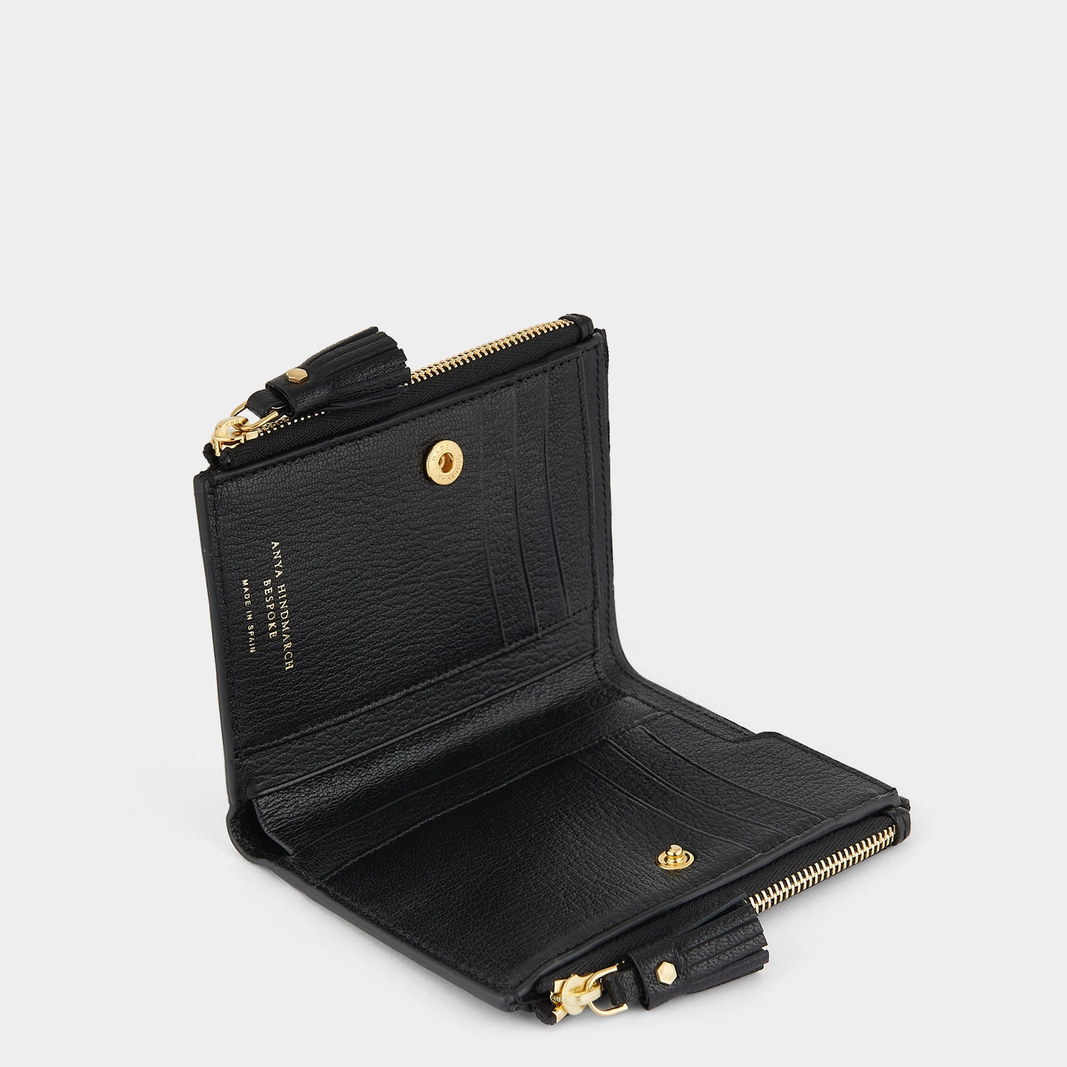Small Double Zip Wallet -

                  
                    Capra in Black -
                  

                  Anya Hindmarch EU
