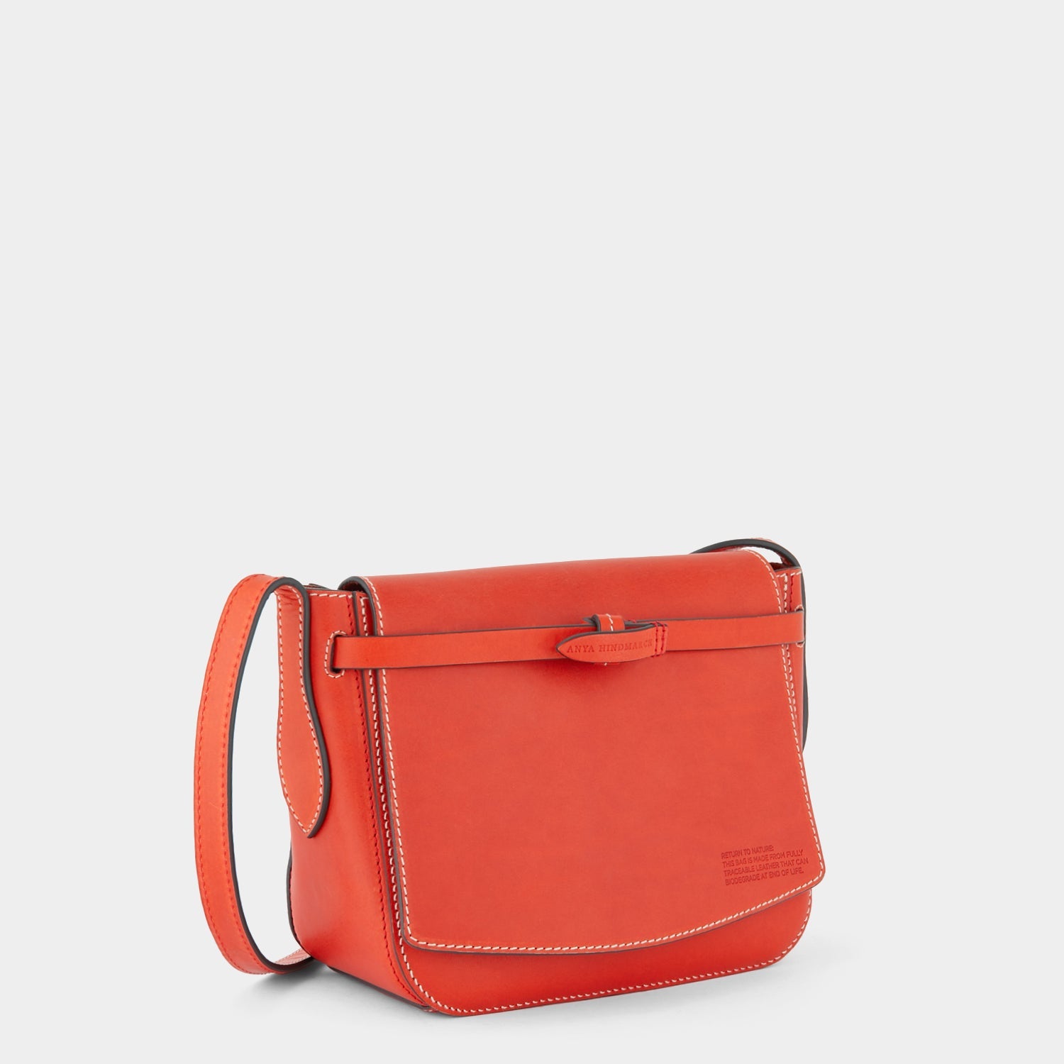 Return to Nature Cross-body -

                  
                    Compostable Leather in Flame Red -
                  

                  Anya Hindmarch EU
