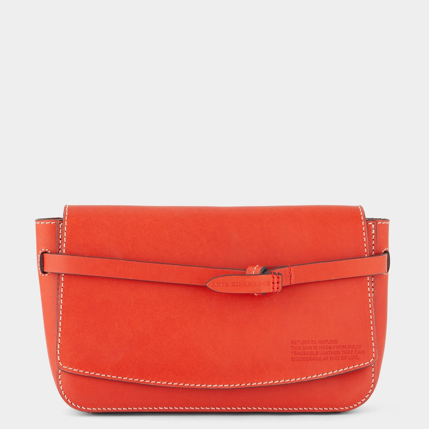 Return to Nature Clutch -

                  
                    Compostable Leather in Flame Red -
                  

                  Anya Hindmarch EU
