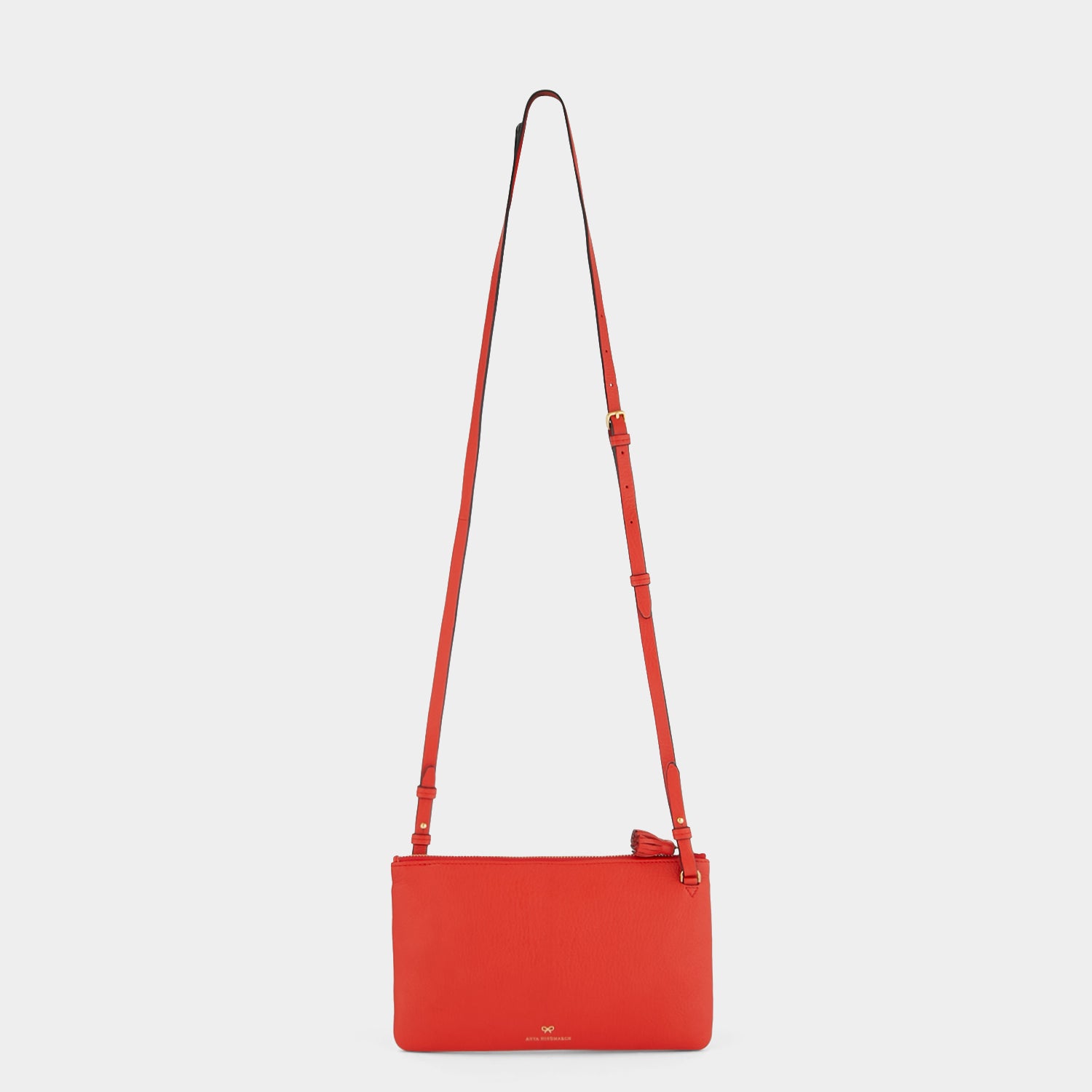 Multi Pocket Pouch on Strap -

                  
                    Shiny Grain Leather in Flame Red -
                  

                  Anya Hindmarch EU
