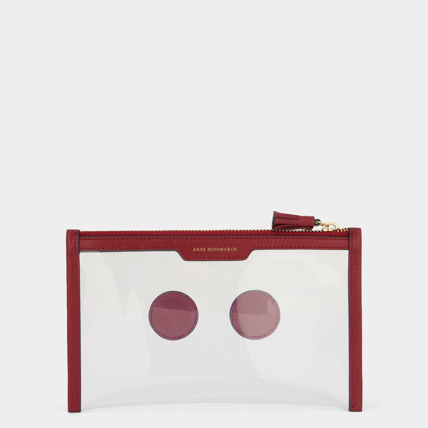 Eyes Keep Safe Pouch -

                  
                    Capra Leather in Vampire Red -
                  

                  Anya Hindmarch EU
