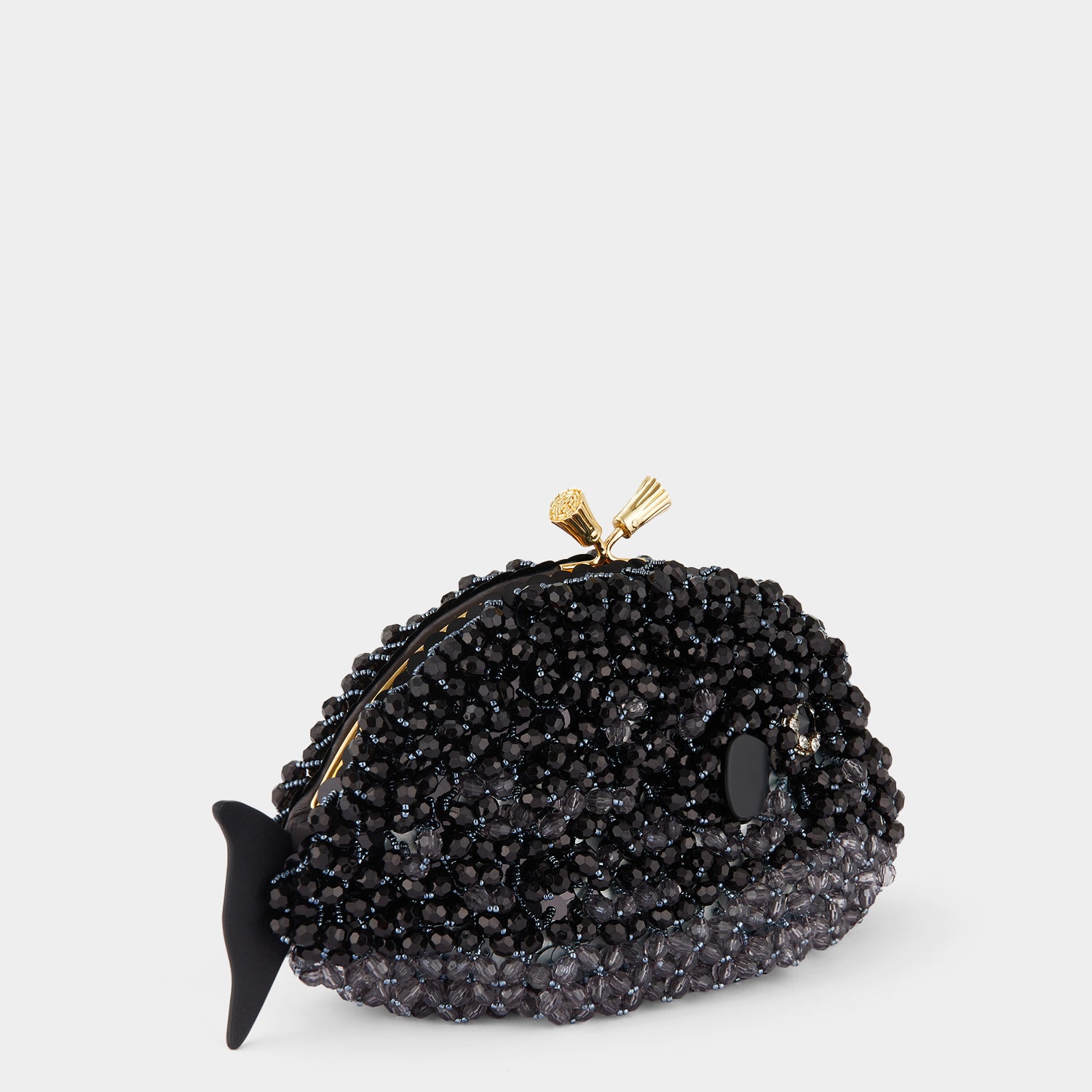 Fish Maud Tassel Clutch -

                  
                    Beads in Black -
                  

                  Anya Hindmarch EU
