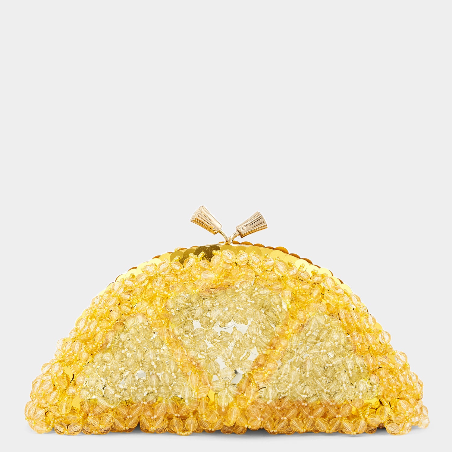 Lemon Maud Tassel Clutch -

                  
                    Beads in Bright Lemon -
                  

                  Anya Hindmarch EU

