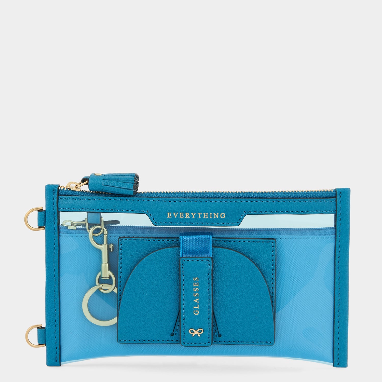 Everything Pouch -

                  
                    Capra Leather in Peacock -
                  

                  Anya Hindmarch EU
