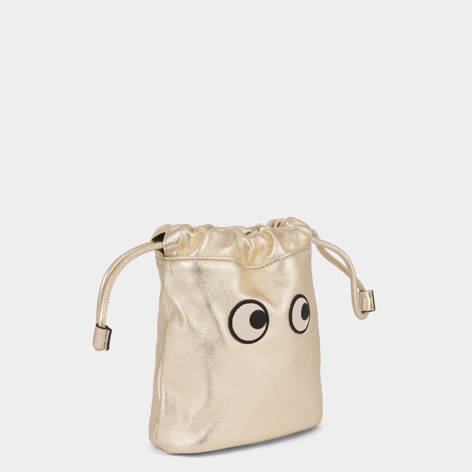 Eyes Drawstring Pouch -

                  
                    Metallic Leather in Light Gold -
                  

                  Anya Hindmarch EU
