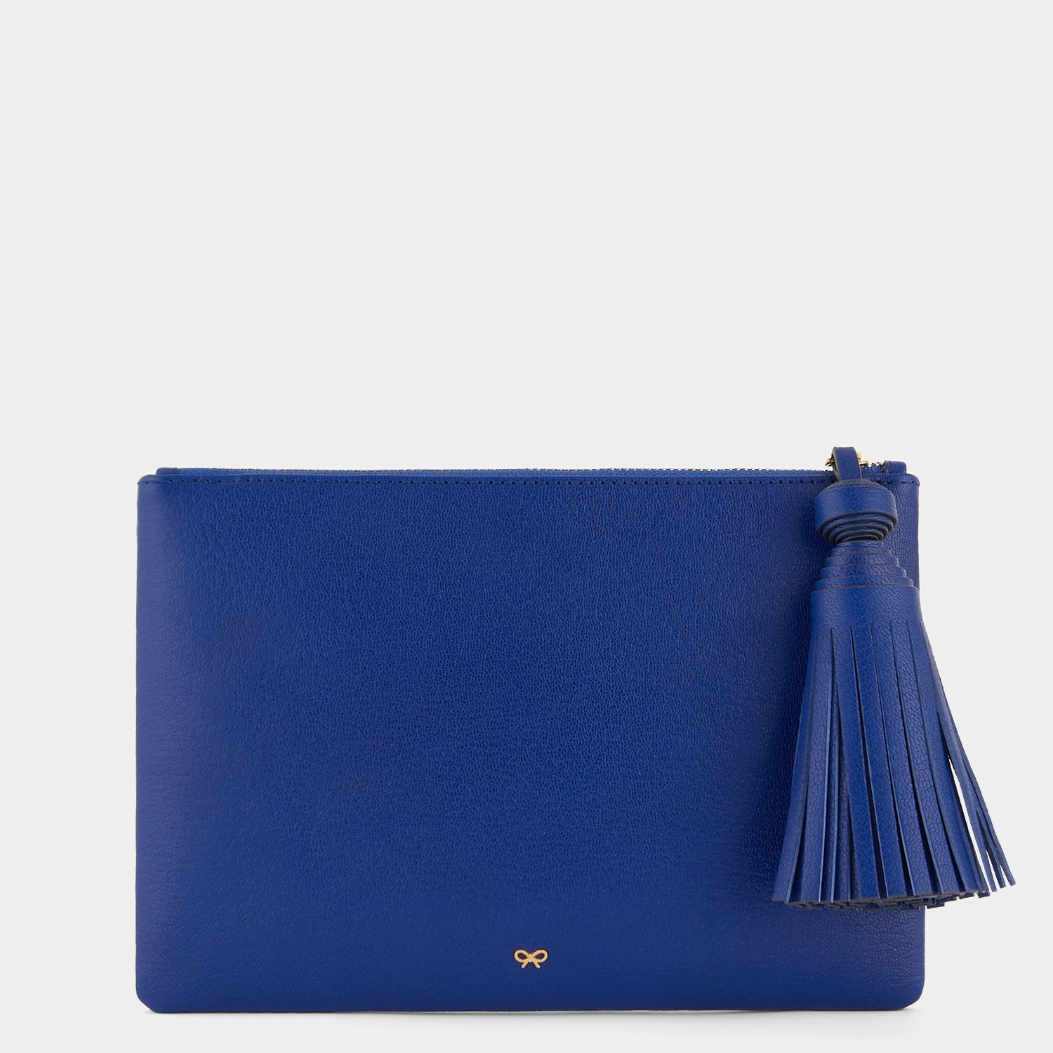 Anya Brands England's Glory Tassel Clutch -

                  
                    Capra Leather in Dark Blue -
                  

                  Anya Hindmarch EU
