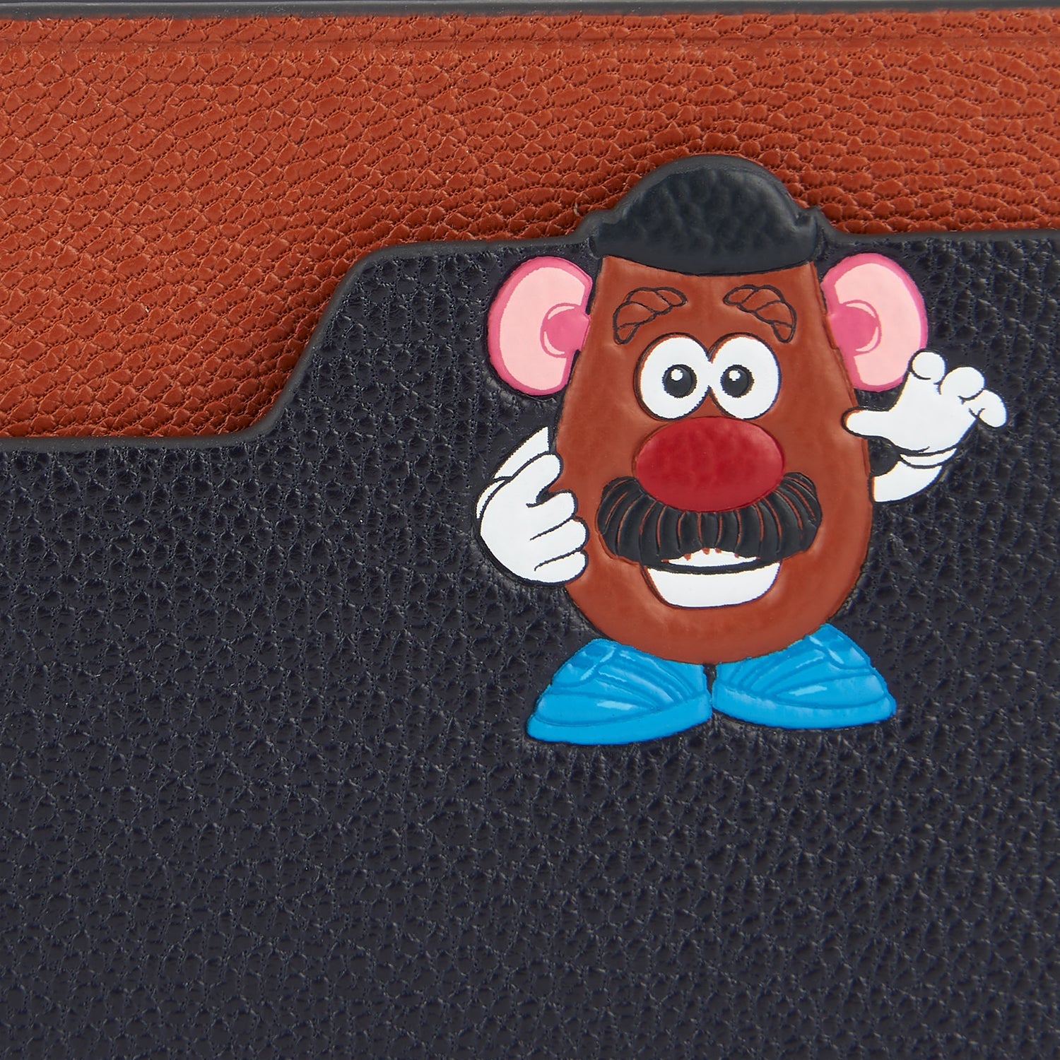 Mr Potato Head Card Case -

                  
                    Capra Leather in Ink -
                  

                  Anya Hindmarch EU
