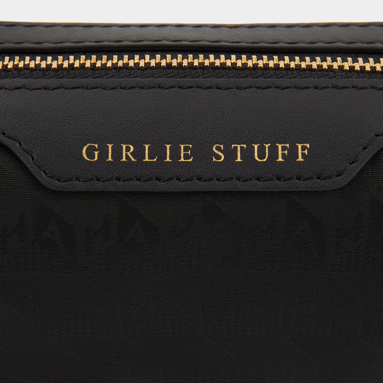 Logo Girlie Stuff -

                  
                    Jacquard Nylon in Black -
                  

                  Anya Hindmarch EU
