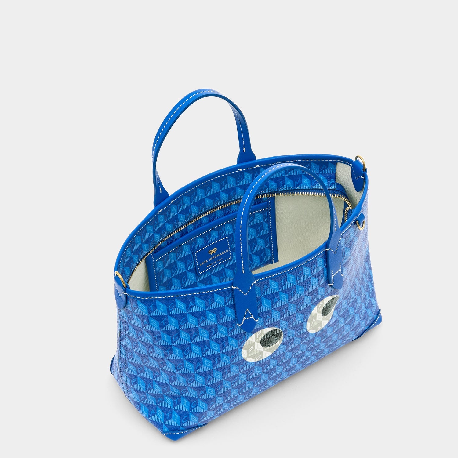 I Am A Plastic Bag XS Eyes Tote -

                  
                    Recycled Canvas in Electric Blue -
                  

                  Anya Hindmarch EU
