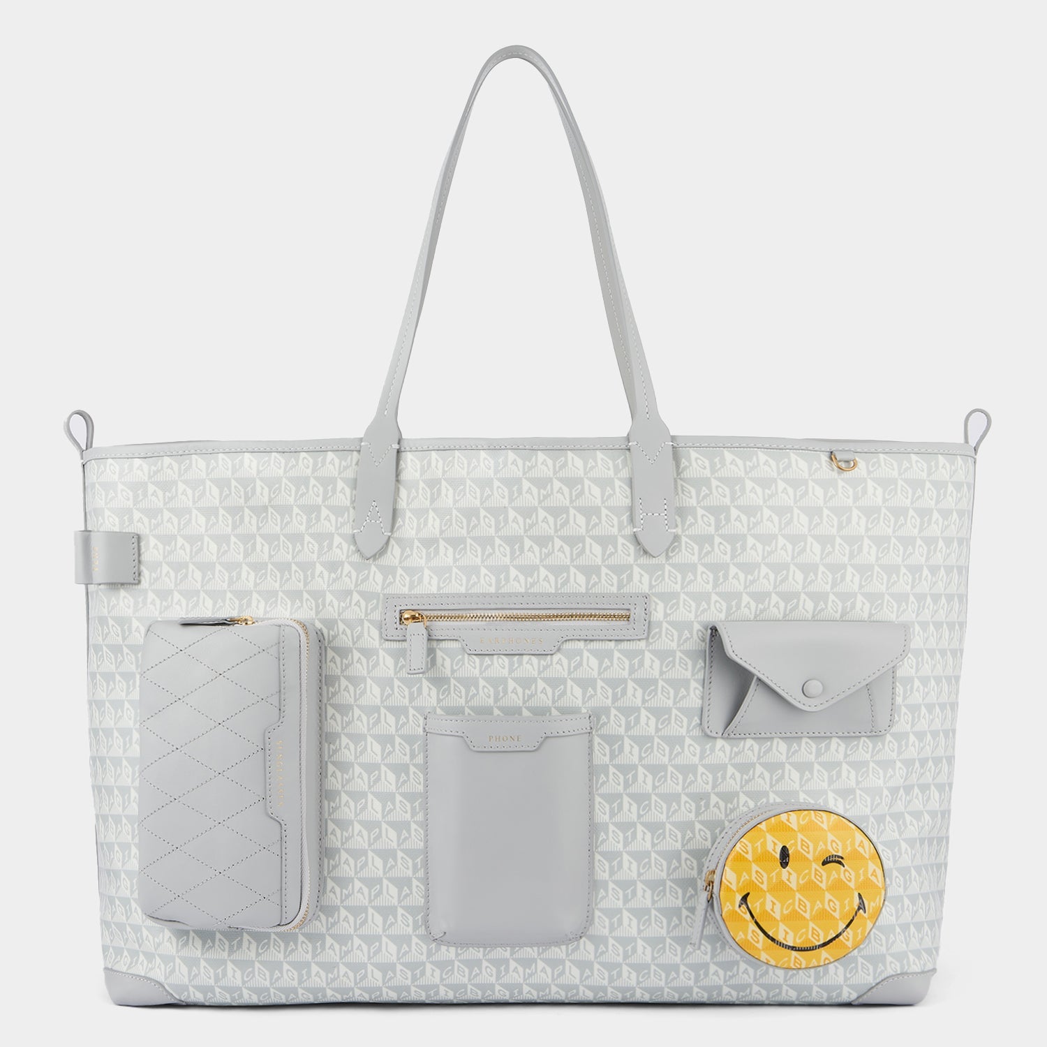 I am a Plastic Bag XL Wink Tote -

                  
                    Recycled Canvas in Frost -
                  

                  Anya Hindmarch EU
