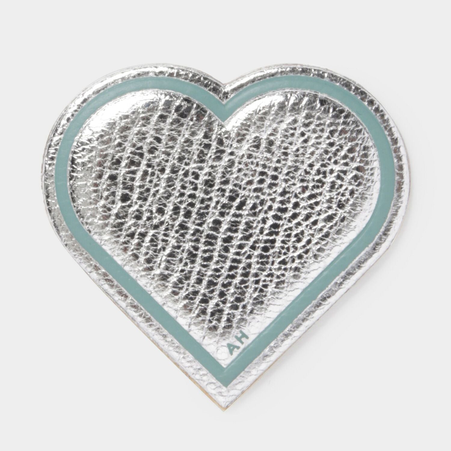 Heart Leather Sticker -

                  
                    Metallic Capra in Silver -
                  

                  Anya Hindmarch EU
