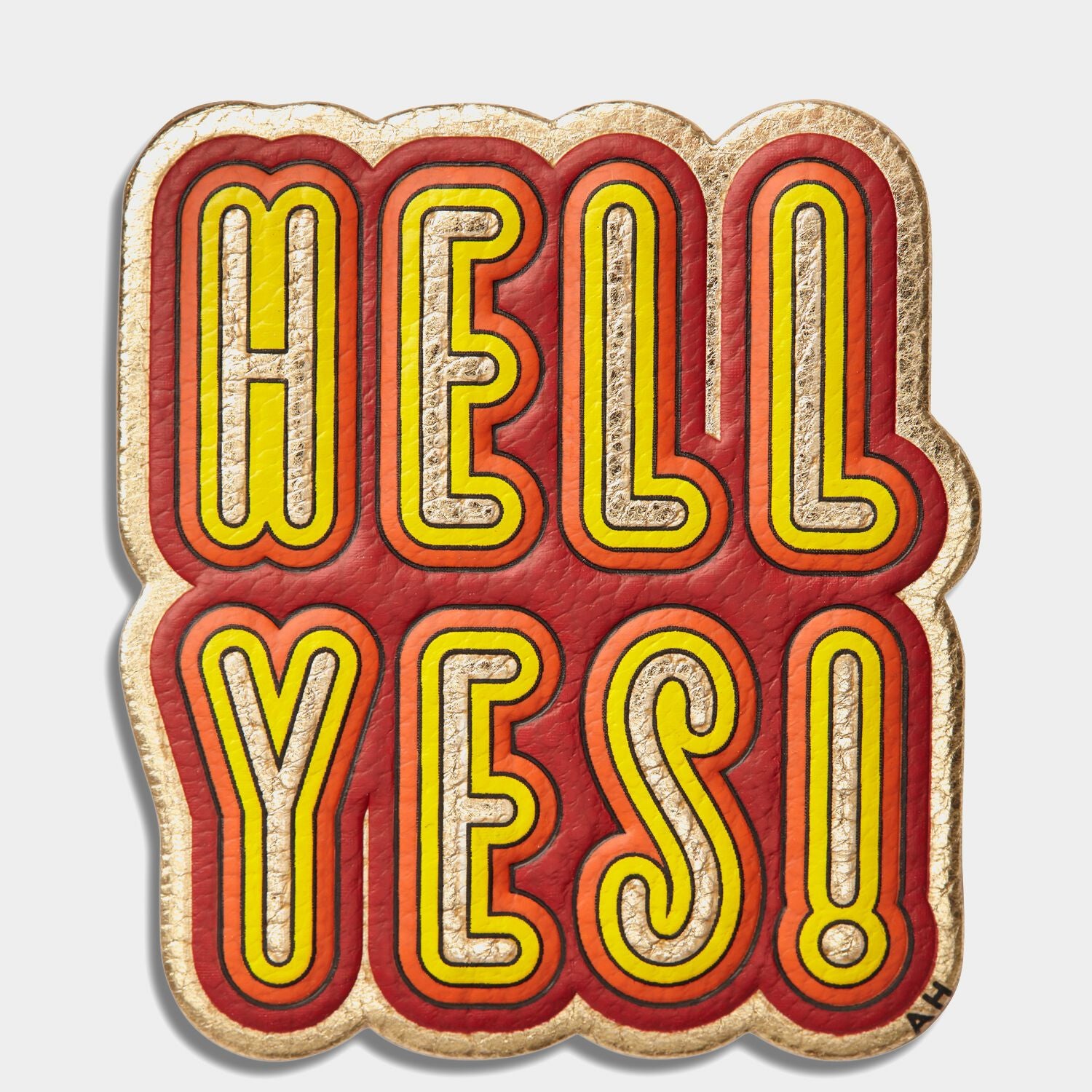 Hell Yes! Sticker -

                  
                    Metallic Capra in Pale Gold -
                  

                  Anya Hindmarch EU

