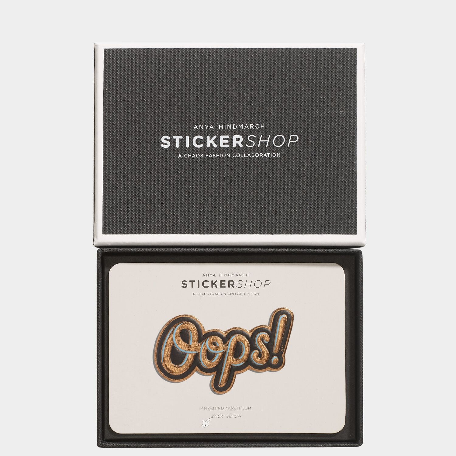 OOPS! Sticker -

                  
                    Metallic Capra in Chestnut -
                  

                  Anya Hindmarch EU
